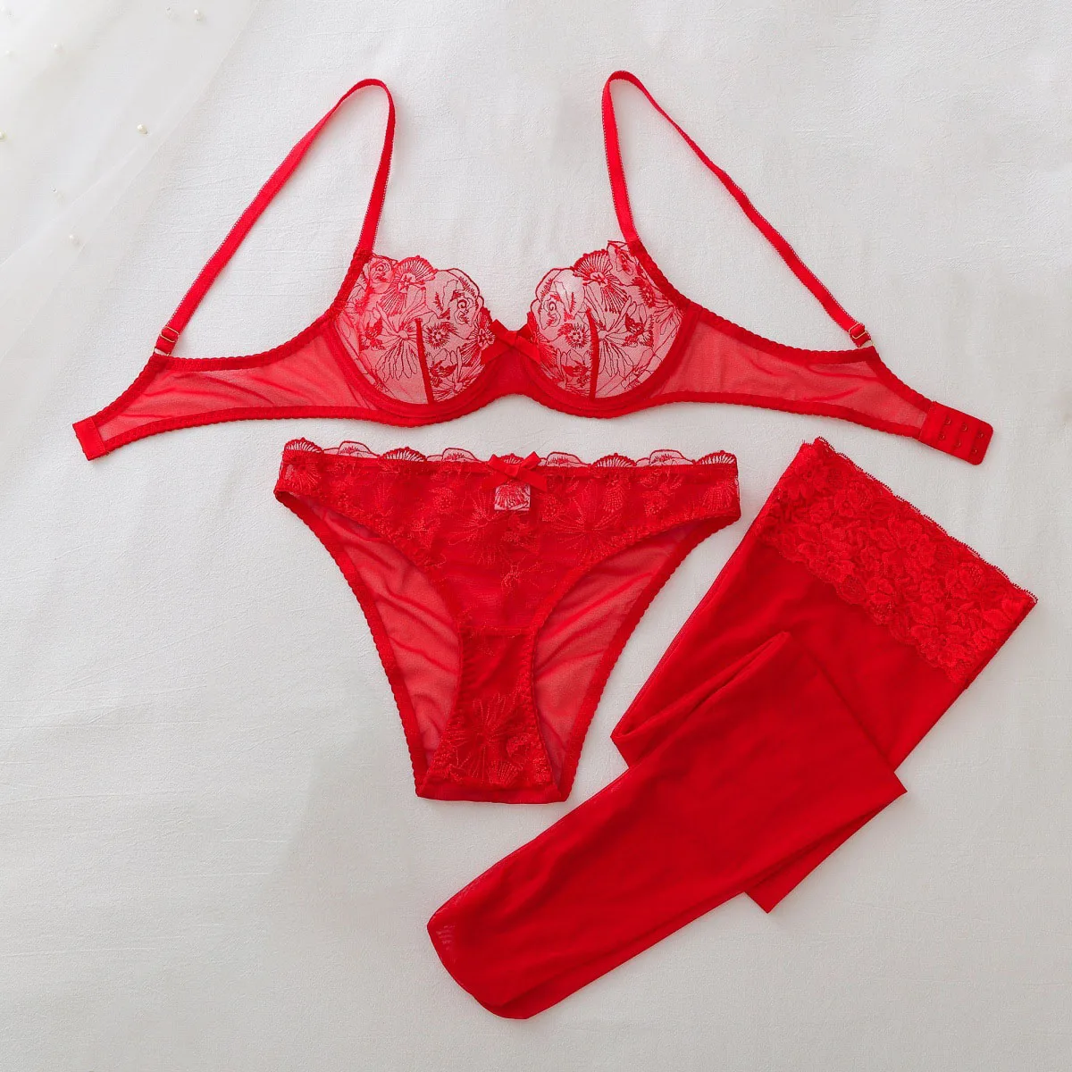 See Through Mesh Erotic set Wo - огляд і ціна Sheer Bra Lace