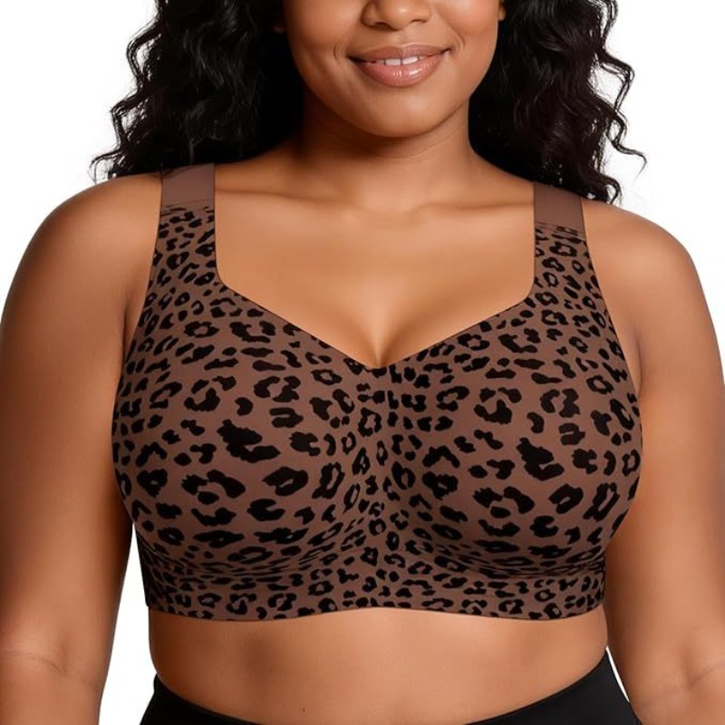 Leopard Jelly Bras No Underwir - огляд і ціна Minimizer Bra Women