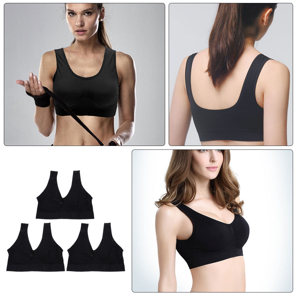 3pcs Yoga Sports Bra Seamless  - огляд і ціна Wirefree Bra Comfort